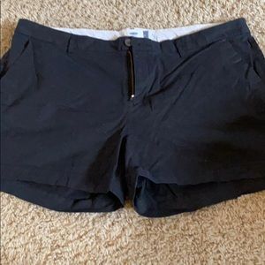 Black khaki shorts